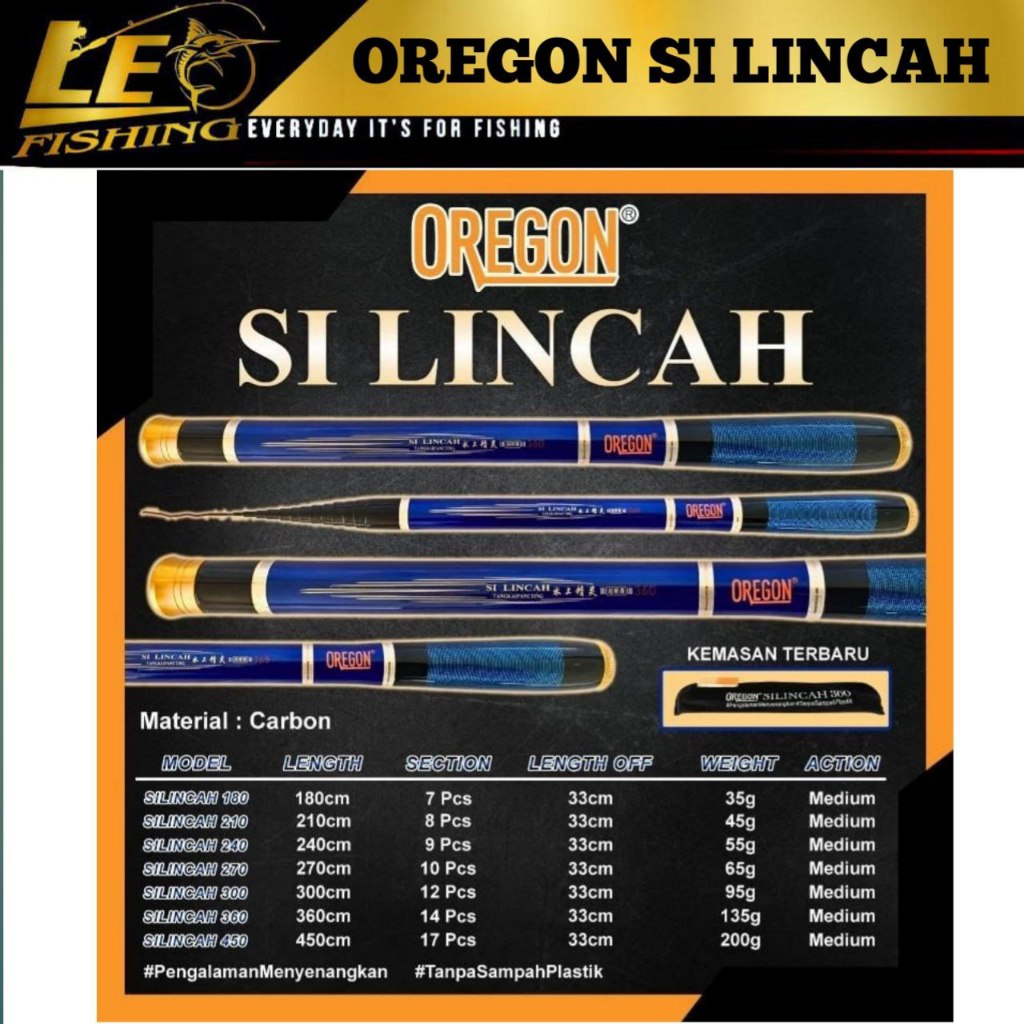 JORAN TEGEK OREGON SILINCAH 180 210 240  270 300 360 450