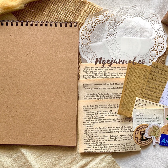 

KF7 SCRAPBOOK ALBUM A5ALBUM VINTAGE ALBUM FOTO AESTHETIC FREE SCRAPBOOK KIT