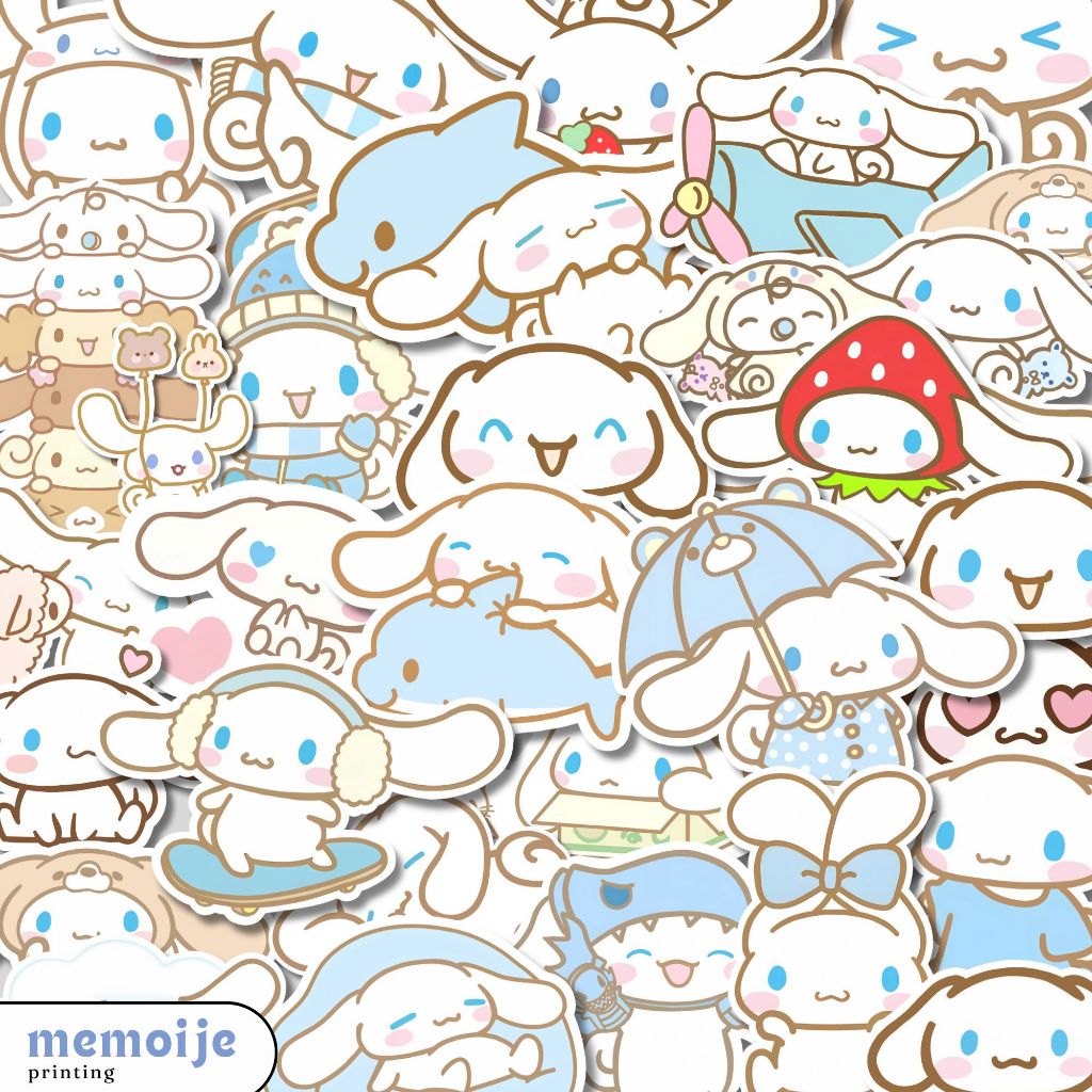 

(50+ PCS) Stiker Cinamoroll Sanrio Vinyl Waterproof – Sticker Lucu untuk Laptop, Helm, HP, Motor
