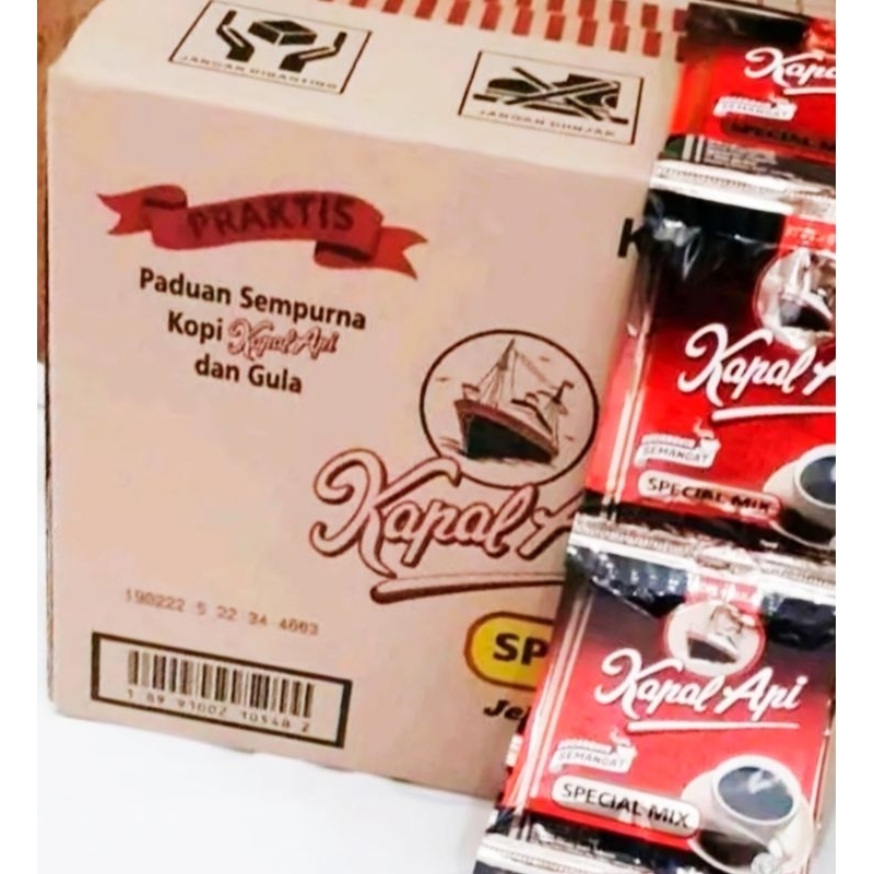 

TERMURAH !! KAPAL API SPESIAL MIX KOPI INSTAN 1DUS ISI 120sachet