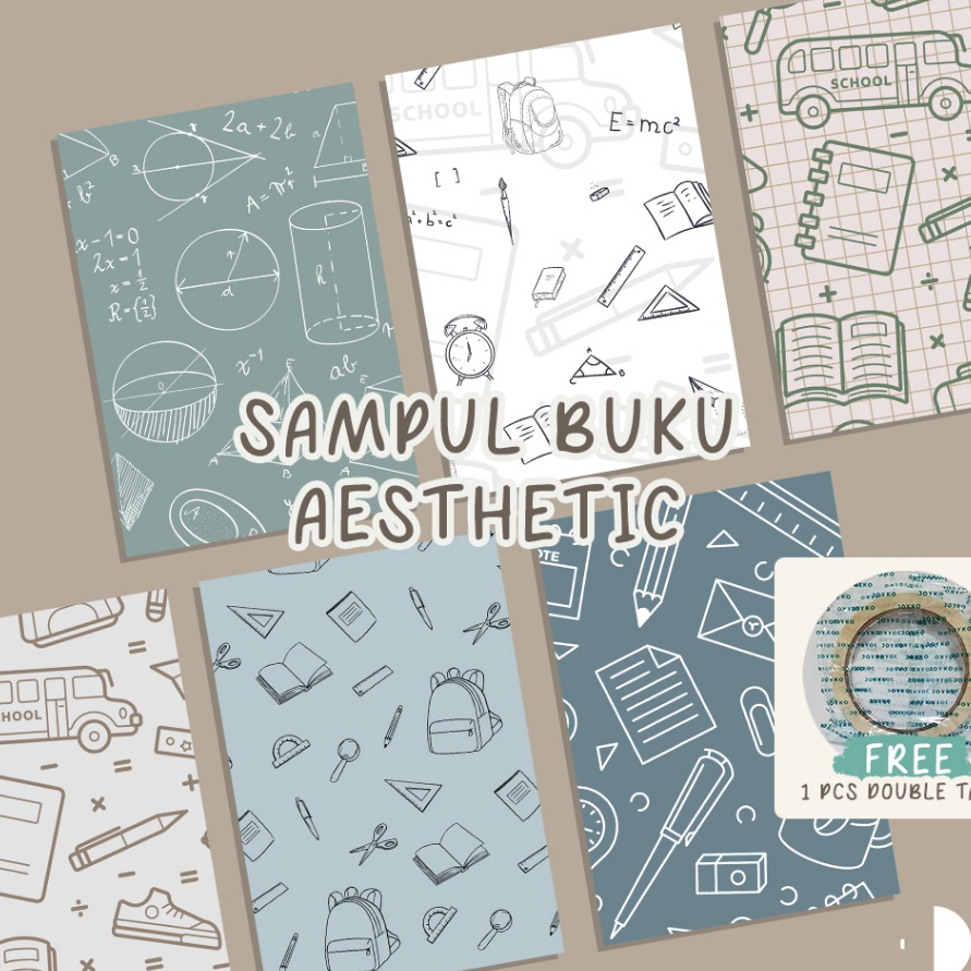 

Bonuskan ISI 6 PCS Desnall Sampul Buku Aesthetic Sampul Buku Motif Sampul Buku boss Sidu DV