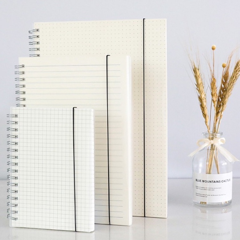

KF7 DAY7 Buku tulis catatan notebook jurnal B5 A5 A6 isi 8 lembar cover transparan kes grid dot garis dan kosong