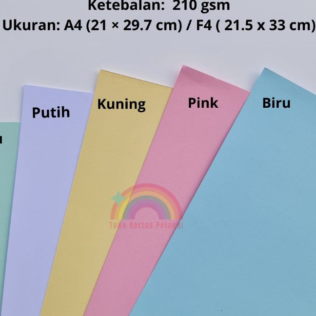 

Hemat karton manila isi 5 pcs kartuktik brief card BC 21 gsm ukuran A4F4