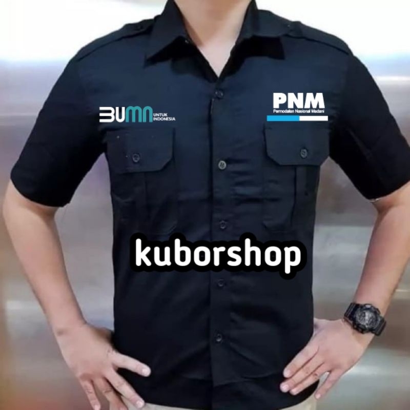 kemeja kerja BUMN PNM baju pdh bumn pnm seragam bumn pnm full bordir