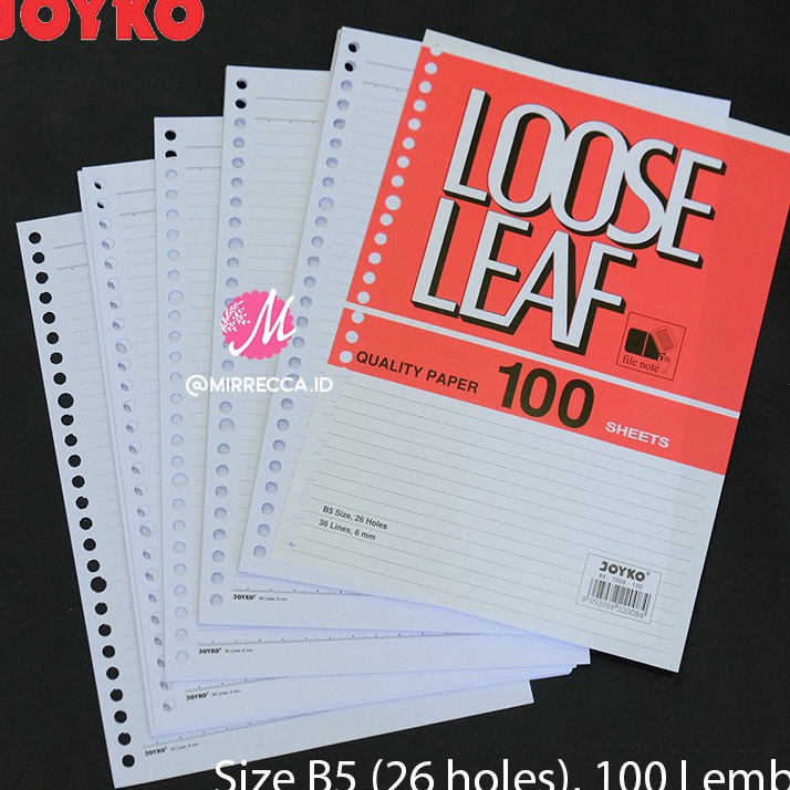 

Sale LOOSE LEAF JOYKO B5 26 HOLES 7 GSM KES FILE