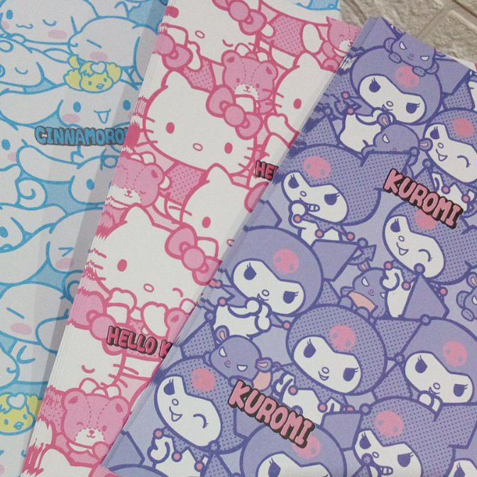 

Spesial A5 SIDU 1 Pcs Sampul Buku KUROMI CINAMOROLL HELLO KITTY Sampul Buku Anak Laki Aestetik Sampul Buku Quarto Sampul Buku Sidu