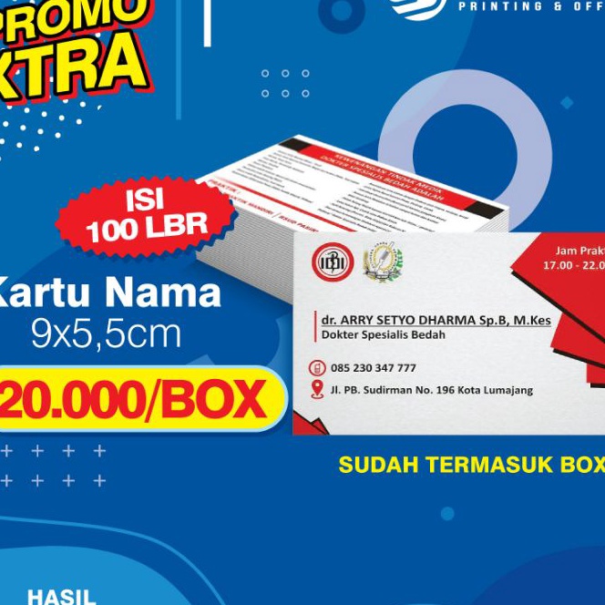 

Terbatas PRINT KARTU NAMA KES TEBAL AC26 BOX