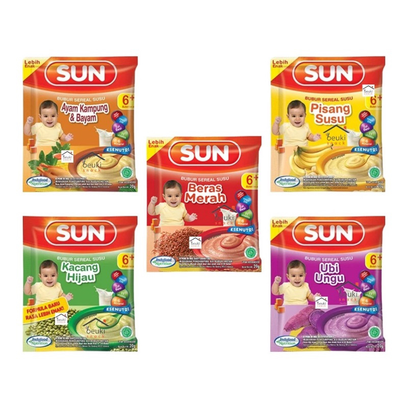 sun bubur 20g - sun bubur sereal bayi - sun bubur