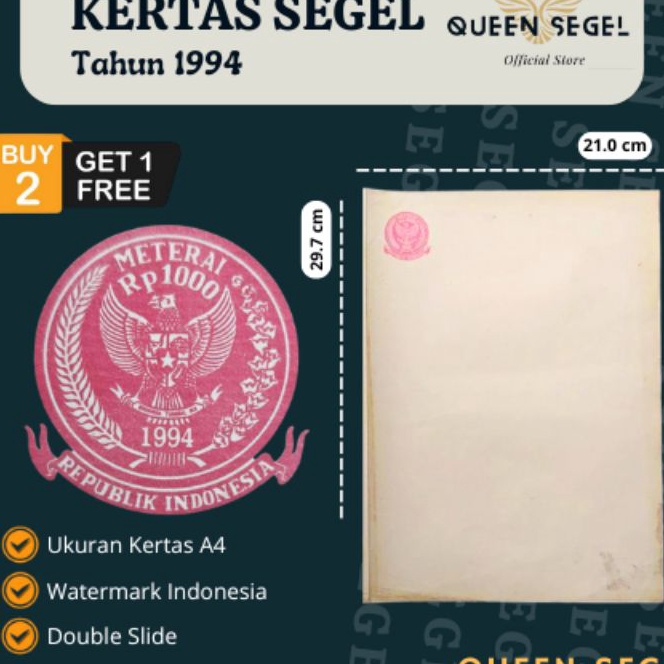 

Limit Kes Segel Tahun 1994 Double Slide Asli Orinal