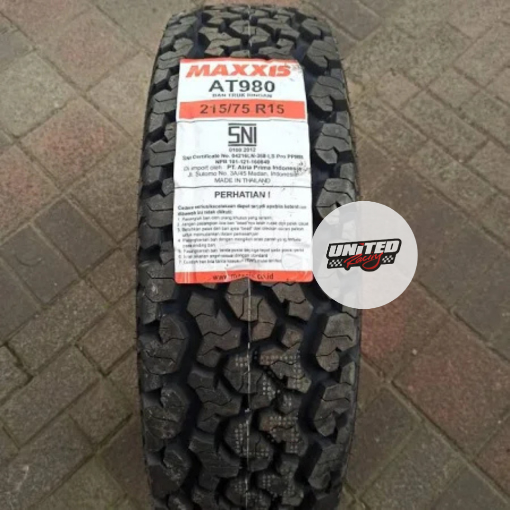 BAN MOBIL OFFROAD RING 15 MAXXIS AT 980 215 75 R15 TUBLES ALL TERRAIN JAKARTA