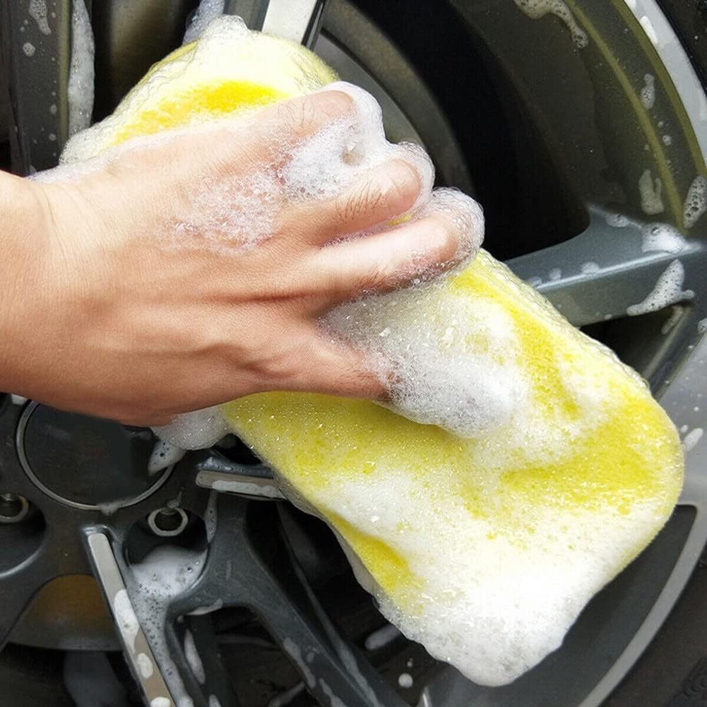 Busa Sponge Spons Cuci Kendaraan Poles Mobil Motor Piring Wajan Jumbo Lebar Besar Wash Kuning Kotak 16 x 11 x 5 CM 16X11x5CM