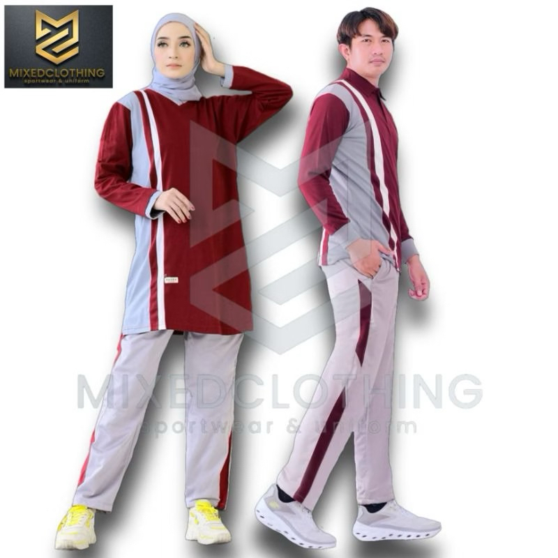 COUPLE setelan olahraga pria & wanita/setelan olahraga keseragaman,untuk guru