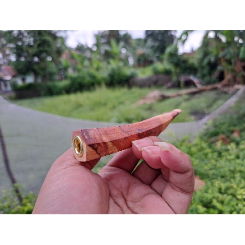 Pipa Rokok Once Cendana Merah Flores 10cm