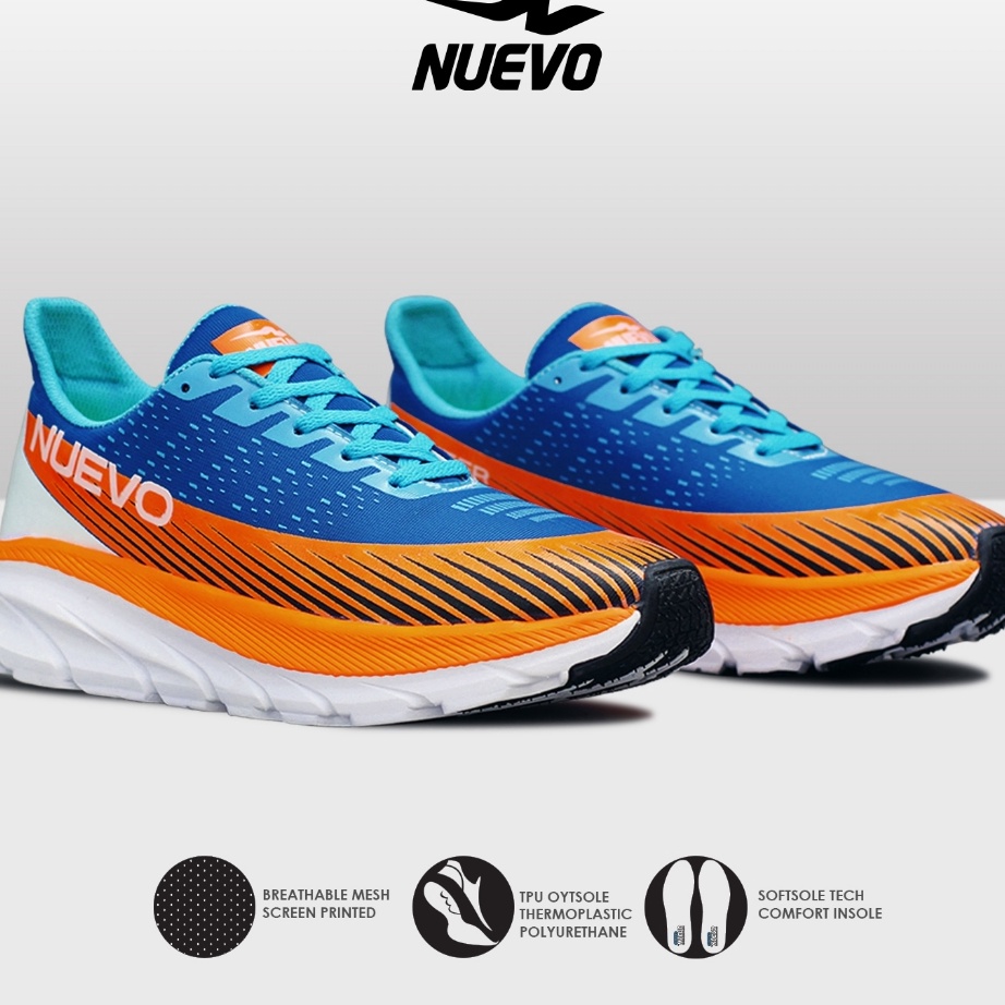 NUEVO  Dexter Blue Orens Sepatu Sneakers Pria Sepatu lari Olahraga Cowok Casual Running