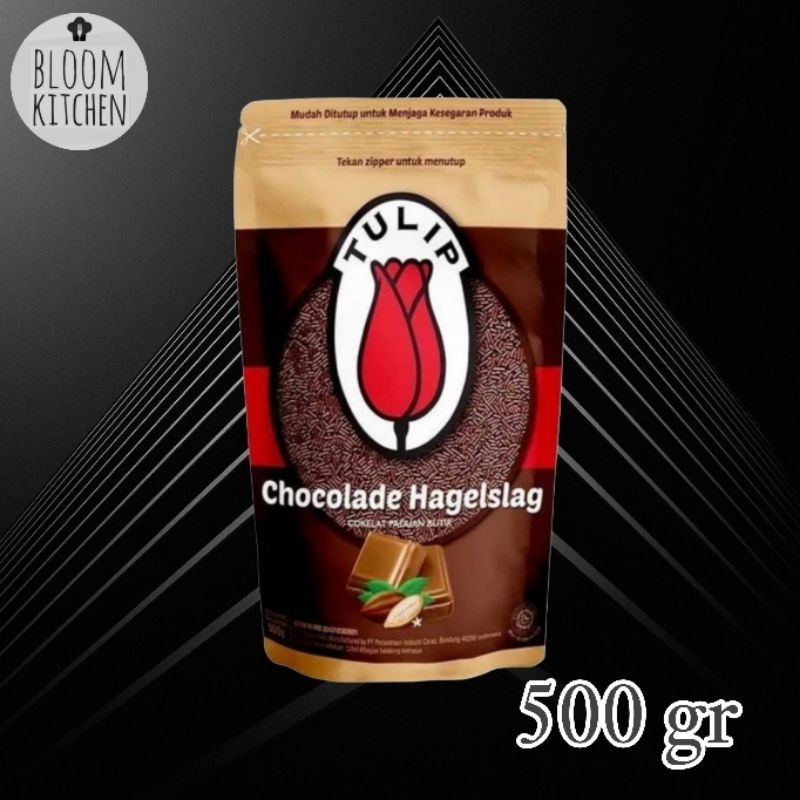 

TULIP Chocolate Hagelslage 500 Gram / Coklat Meses 500gr / Chocolade