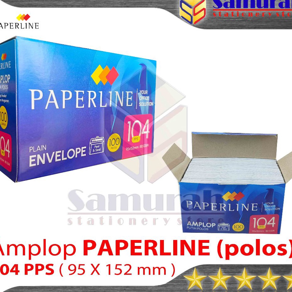 

Extra Amplop Kertas Putih Polos Paperline 14 pps isi 1 95 x 152 mm isi 1 8 Gsm Kecil