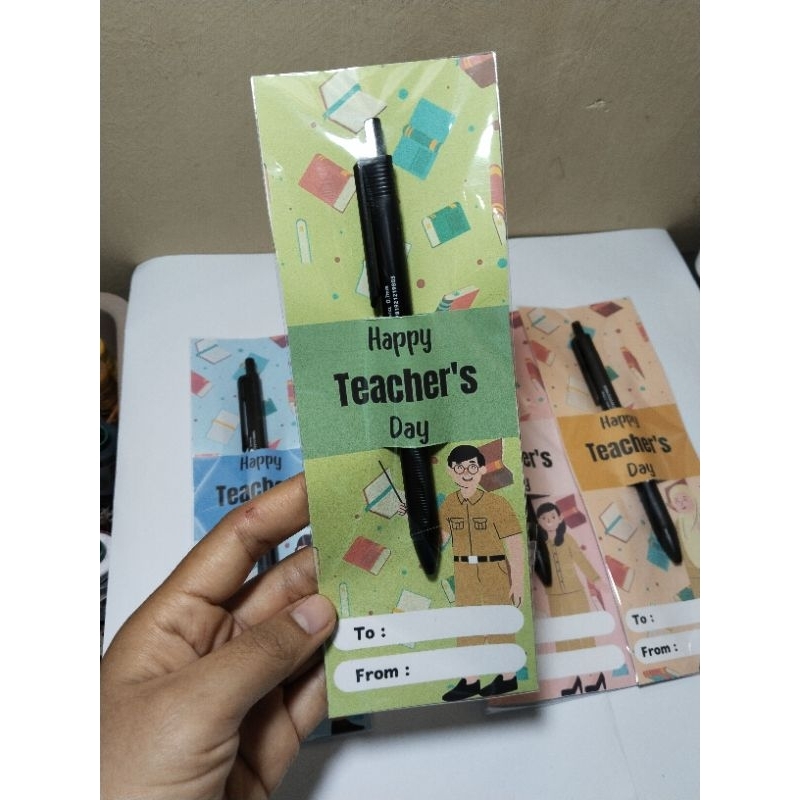 

Hadiah kado hari guru mini gift hari guru pulpen minimal order 3