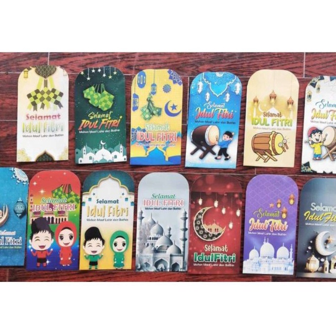 

KP8 Amplop masjid ampau isi 1 lembar lebaran karakter uk 11x7cm