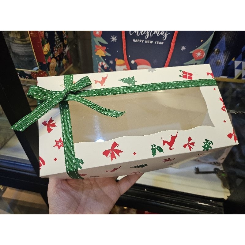 

5pcs Kotak Kue Hampers Ivory Mika Natal Christmas 20x10x8 / 25x12x8cm