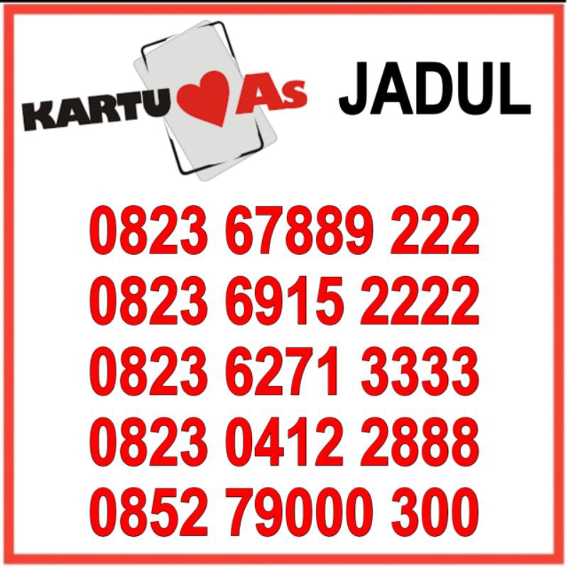 NOMOR CANTIK KARTU AS JADUL TELKOMSEL EKOR 2222 3333
