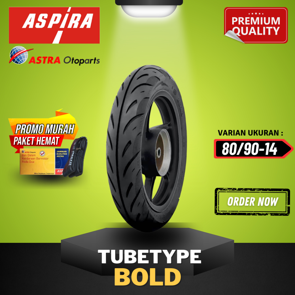 [READY COD] BAN ASPIRA TUBETYPE (NON TUBELESS) ASPIRA BOLD RING 14 / BAN LUAR ASPIRA RING 14