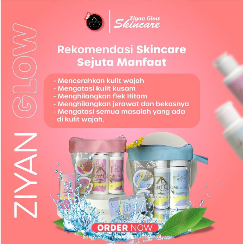 ZIYAN GLOW SKINCARE ZIYAN NORMAL DAN ACNE ZIYAN SKINCARE 100%ORI