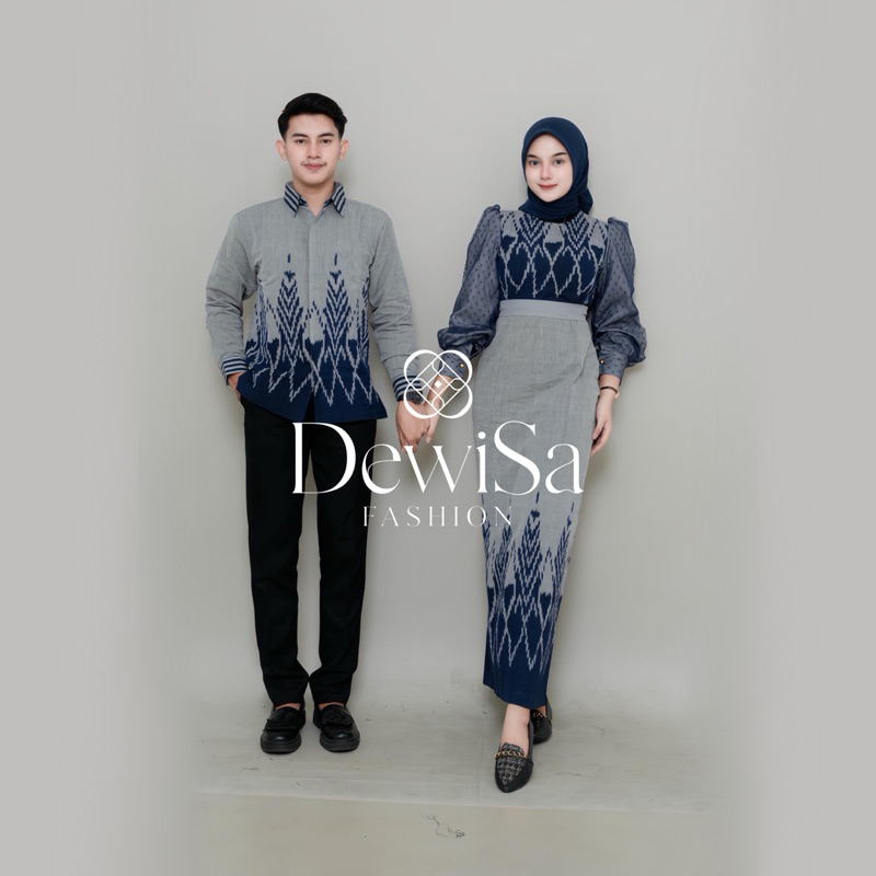 [TENUN ETNIK] Baju Tenun Couple Kemeja Tenun Dress Tenun Baju Kondangan Baju Pesta Baju Tenun Muslim