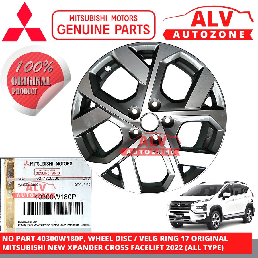 Velg Wheel Dop Roda Ukuran Ring R17 New Xpander Cross Facelift 2022 Original