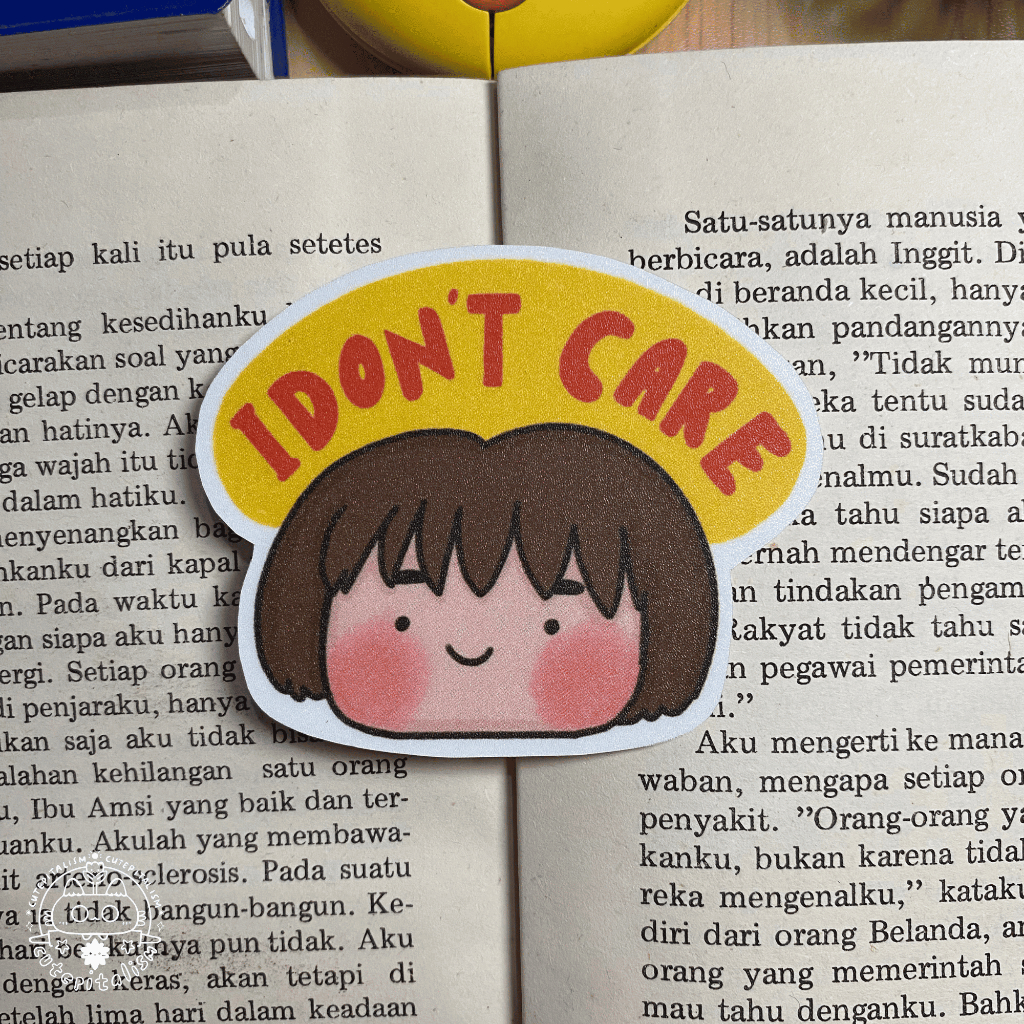 

I Don't Care | Vinyl Sticker | Cutepitalism