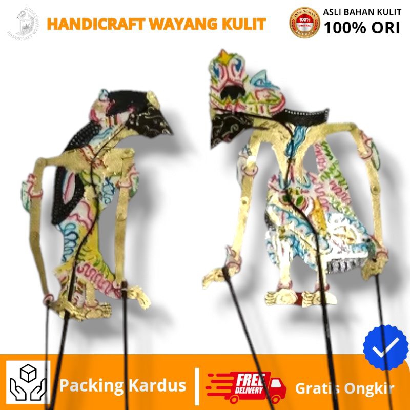 Rama dan Sinta Wayang Kulit Asli Ukuran Kecil Dijual Sepasang