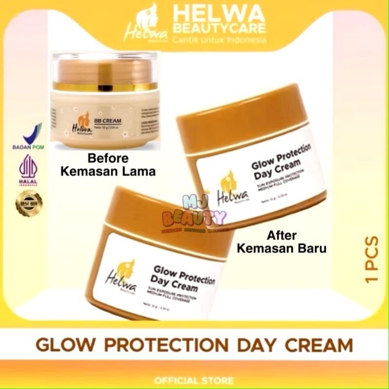 Glow Protection Day Cream/ New Package BB Cream SPF 30++ Helwa Beautycare (Free Gift)