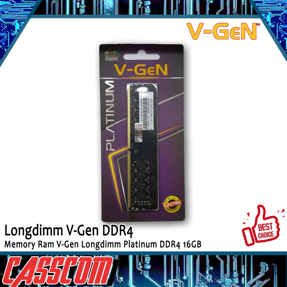 Memory Ram V-Gen Longdimm Platinum DDR4 16GB - Vgen 16 GB