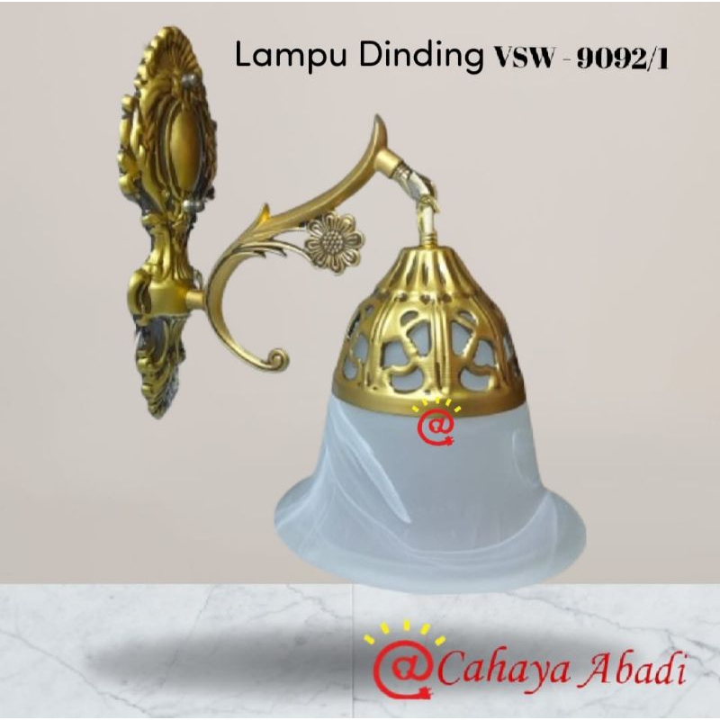 Lampu Dinding Klasik Lonceng / Lampu Dinding Antik Lonceng Kaca Tebal