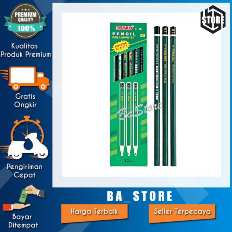 

PENSIL JOYKO P-88 - 12 BUAH - PERLUSIN