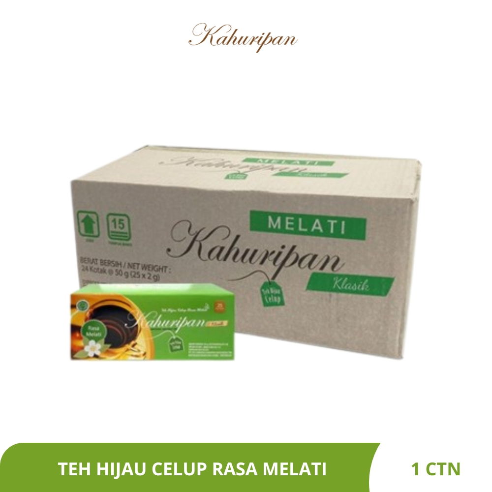 

KAHURIPAN - Teh Hijau Celup Rasa Melati - 1 Kardus Isi 24 Box