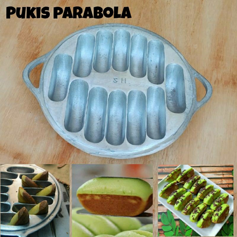CETAKAN KUE PUKIS/PANCONG PARABOLA PUKIS 12 LUBANG (BESAR)