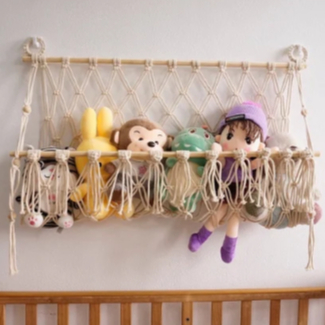 rak boneka dinding hiasan gantung tempat boneka rak boneka gantung handmade