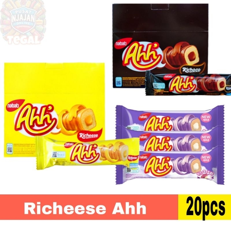 

Richeese Nabati Ahh Snack Richeese Richoco Ahh Box Rasa Coklat / Keju / Goguma 4gr