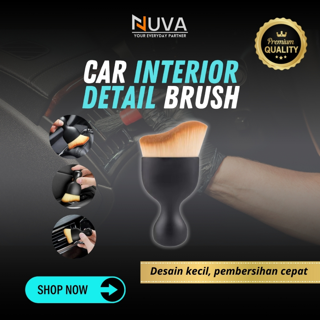Car Detailing Brush Coklat