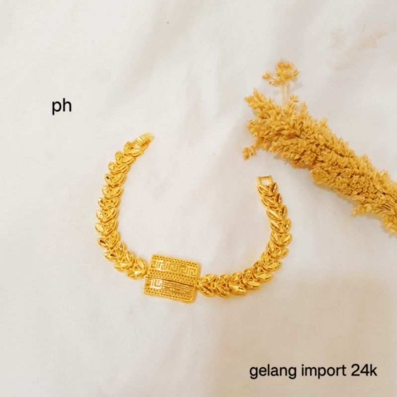 gelang lapis emas 24 karat,anti karat