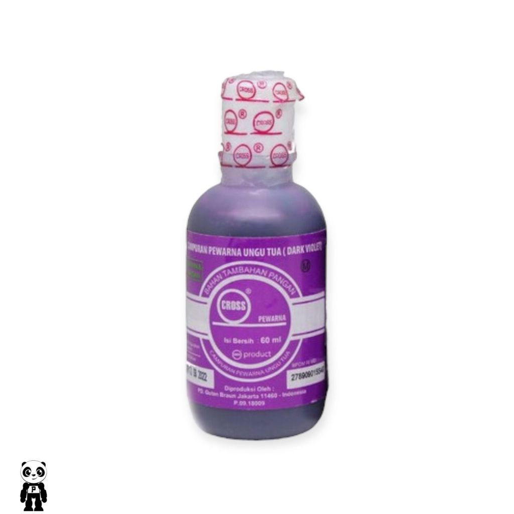 

Cross Pewarna Ungu tua 60ml Dark Violet Oil Based Food Coloring