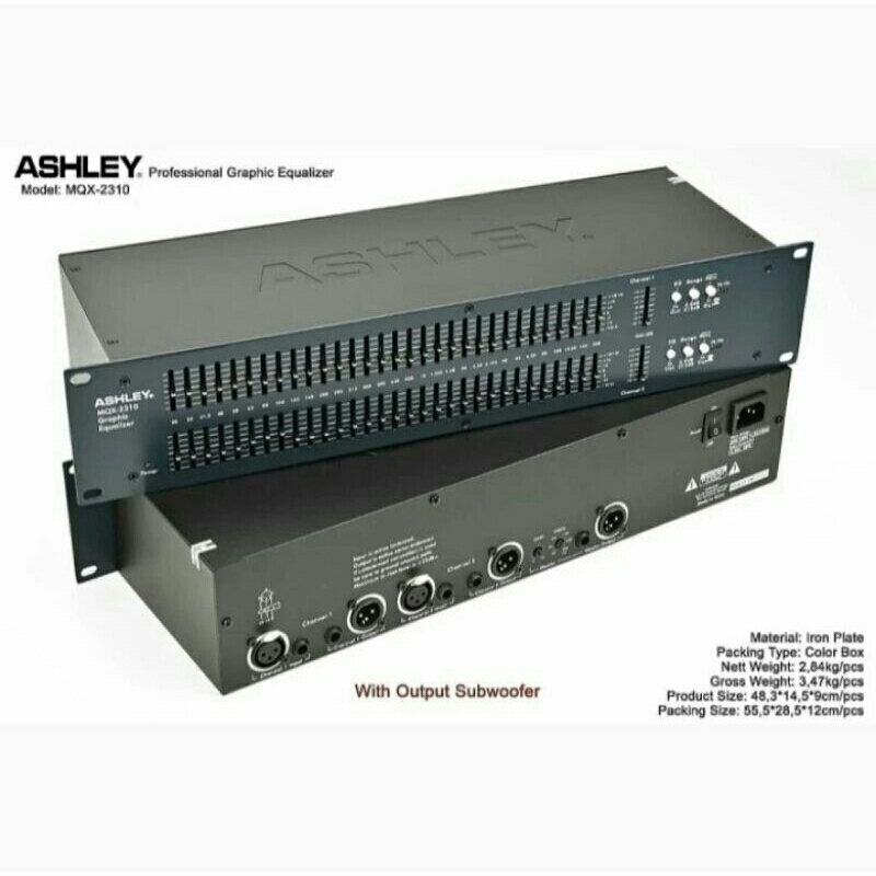 Equalizer Ashley MQX 2310 Subwoofer ORIGINAL