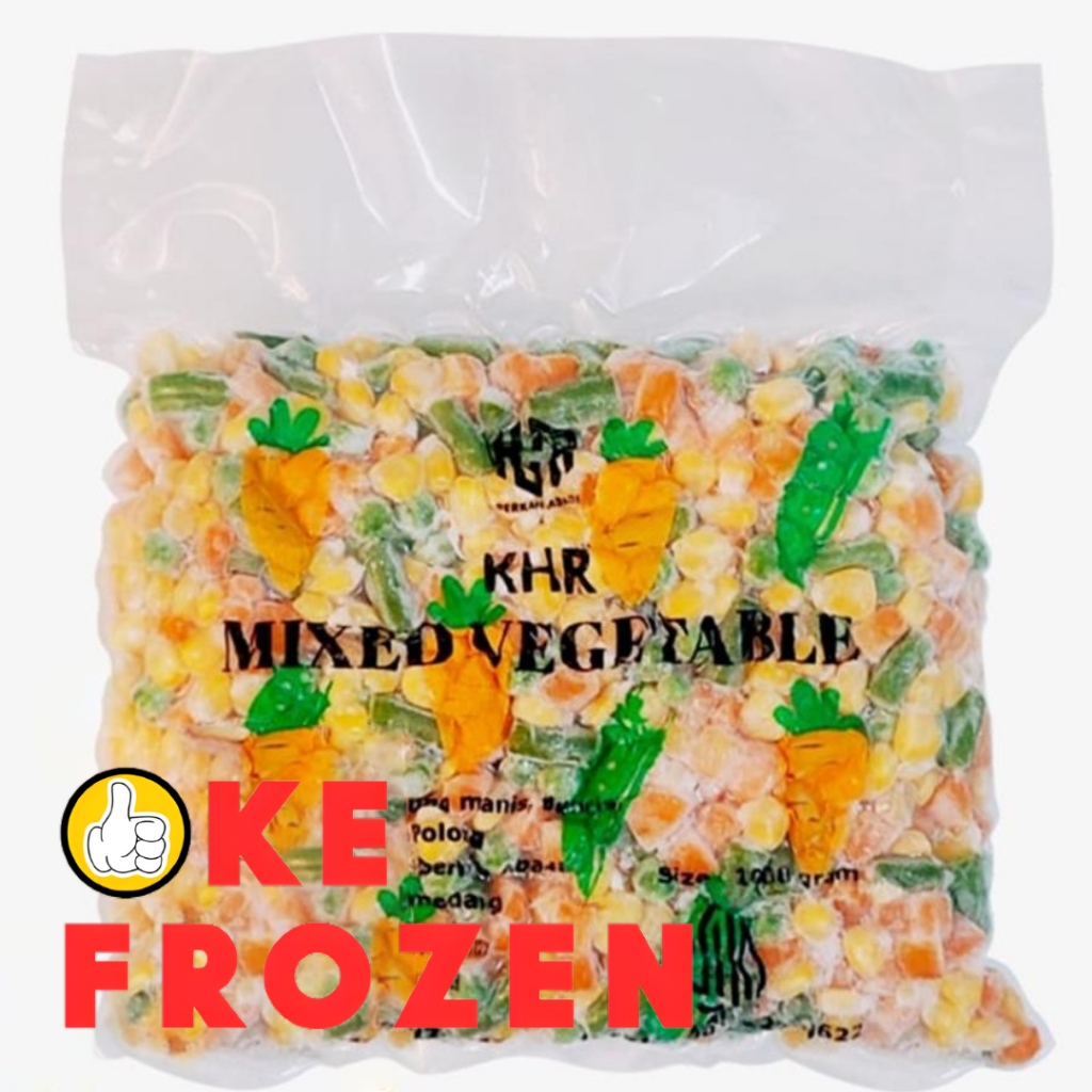 

KHR MIX VEGETABLE 1KG / SAYURAN BEKU