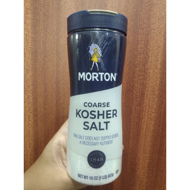 

MORTON COARSE KOSHER SALT 453 gr - garam HALAL from USA