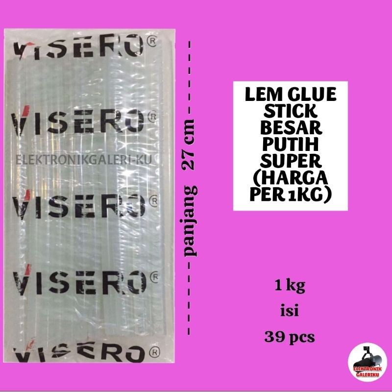 

LEM GLUE STICK BESAR PUTIH SUPER (HARGA PER 1KG)