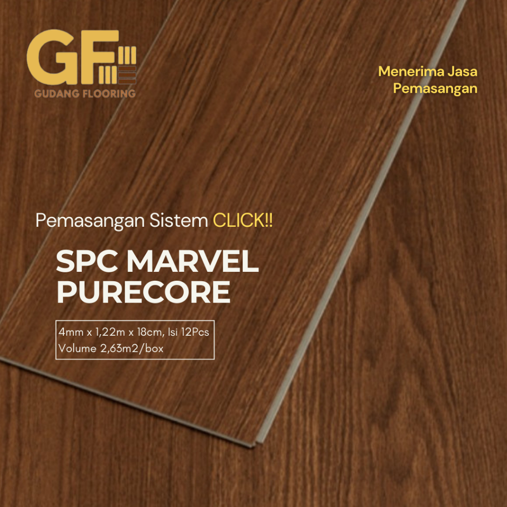 VINYL SPC MARVEL PURECORE | Lantai Vinyl SPC 4mm | Vinyl SPC Flooring Berkualitas