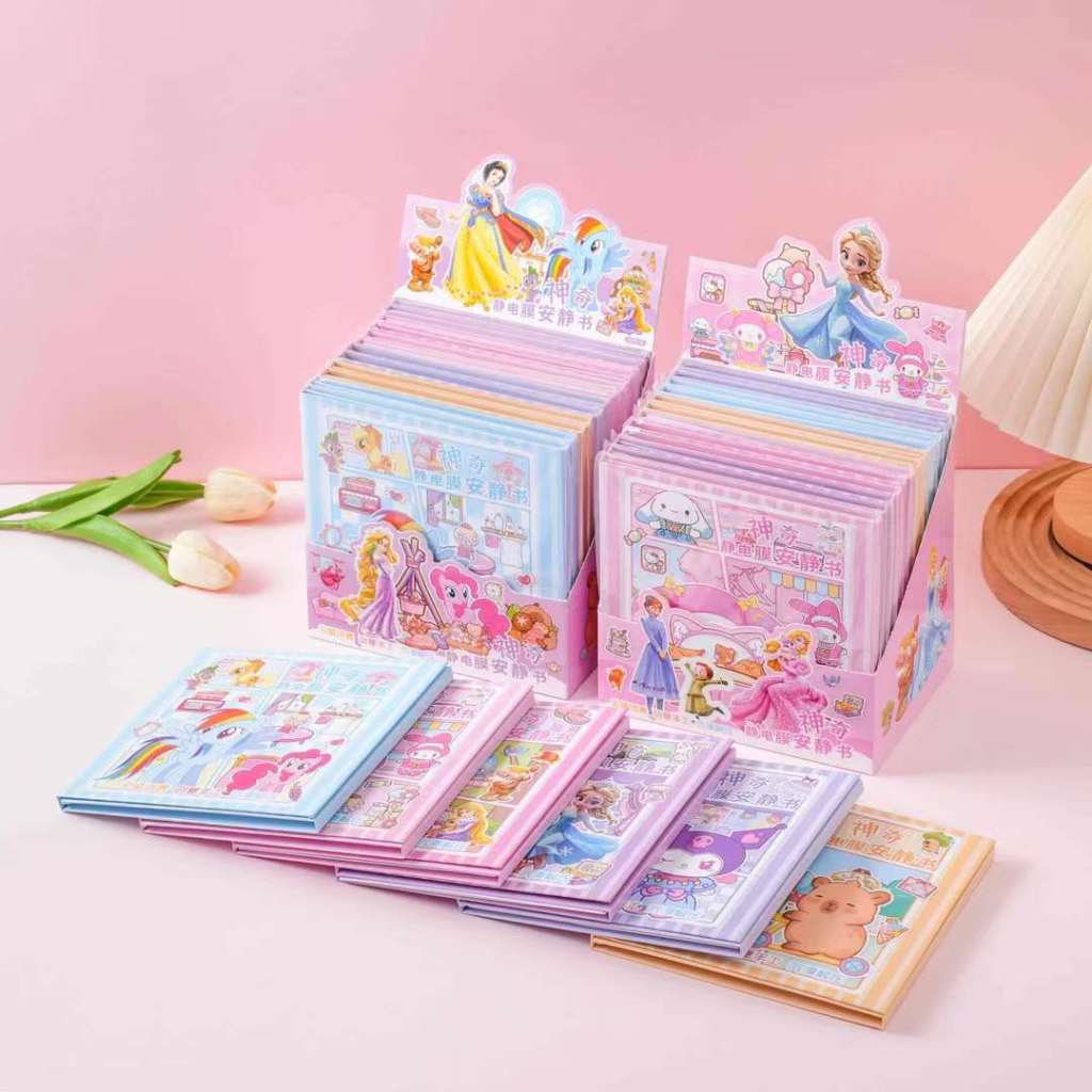 

DIY QUIET BOOK STICKERS Tanpa Memotong Sanrio Disney Princess Kapibara Frozen