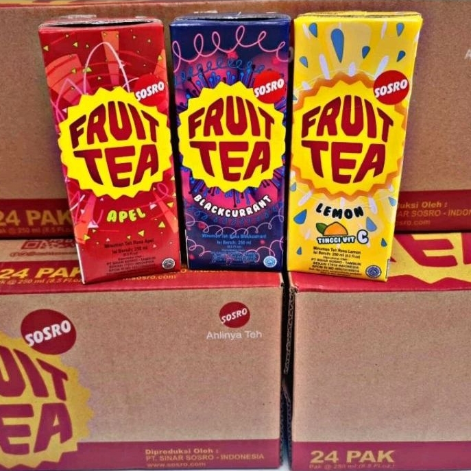 

Fruit Tea kemasan kotak 250 mili