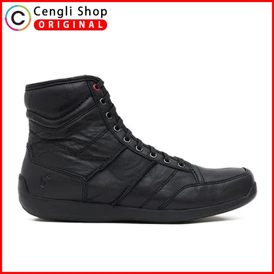 SEPATU BOOT PRIA GINO MARIANI ORIGINAL ELARIO COMFORT 16 HITAM TERBARU