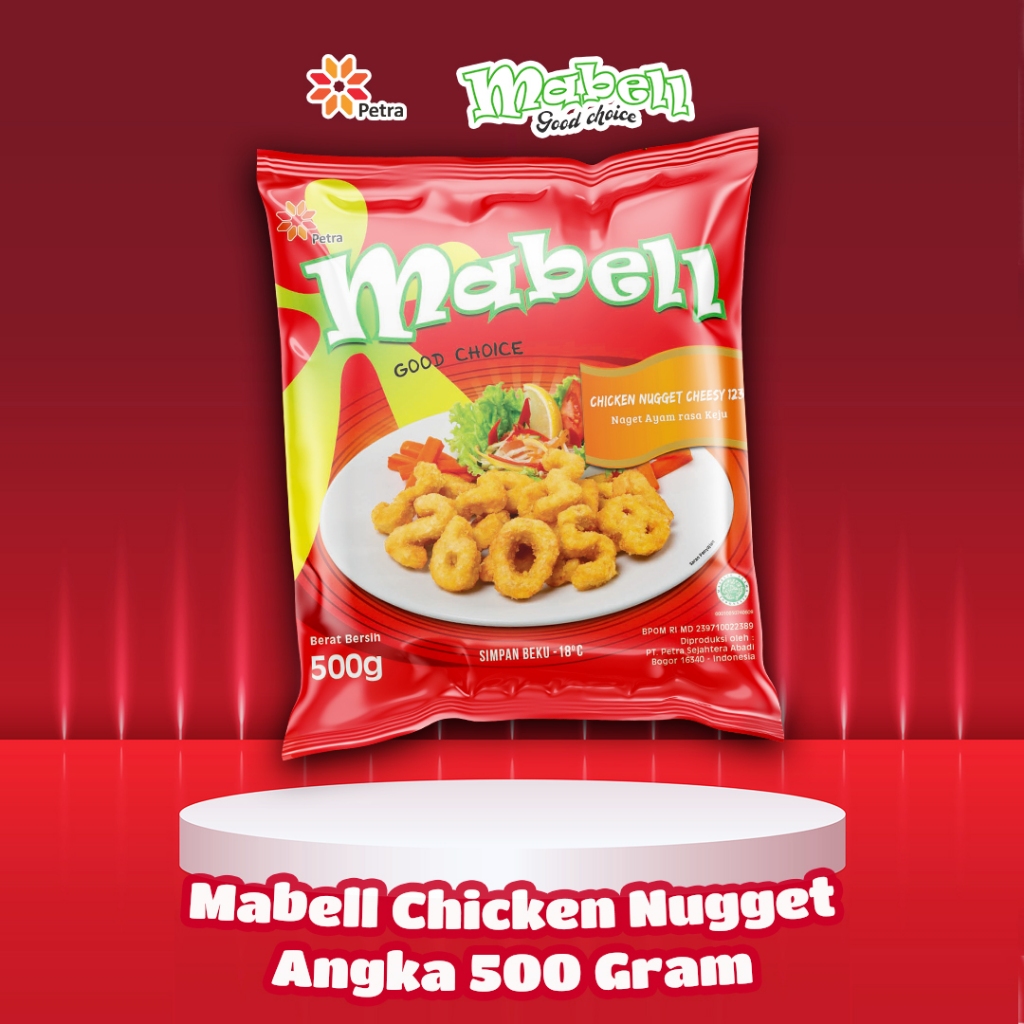 

Mabell Nugget Angka Cheesy 500 Gram